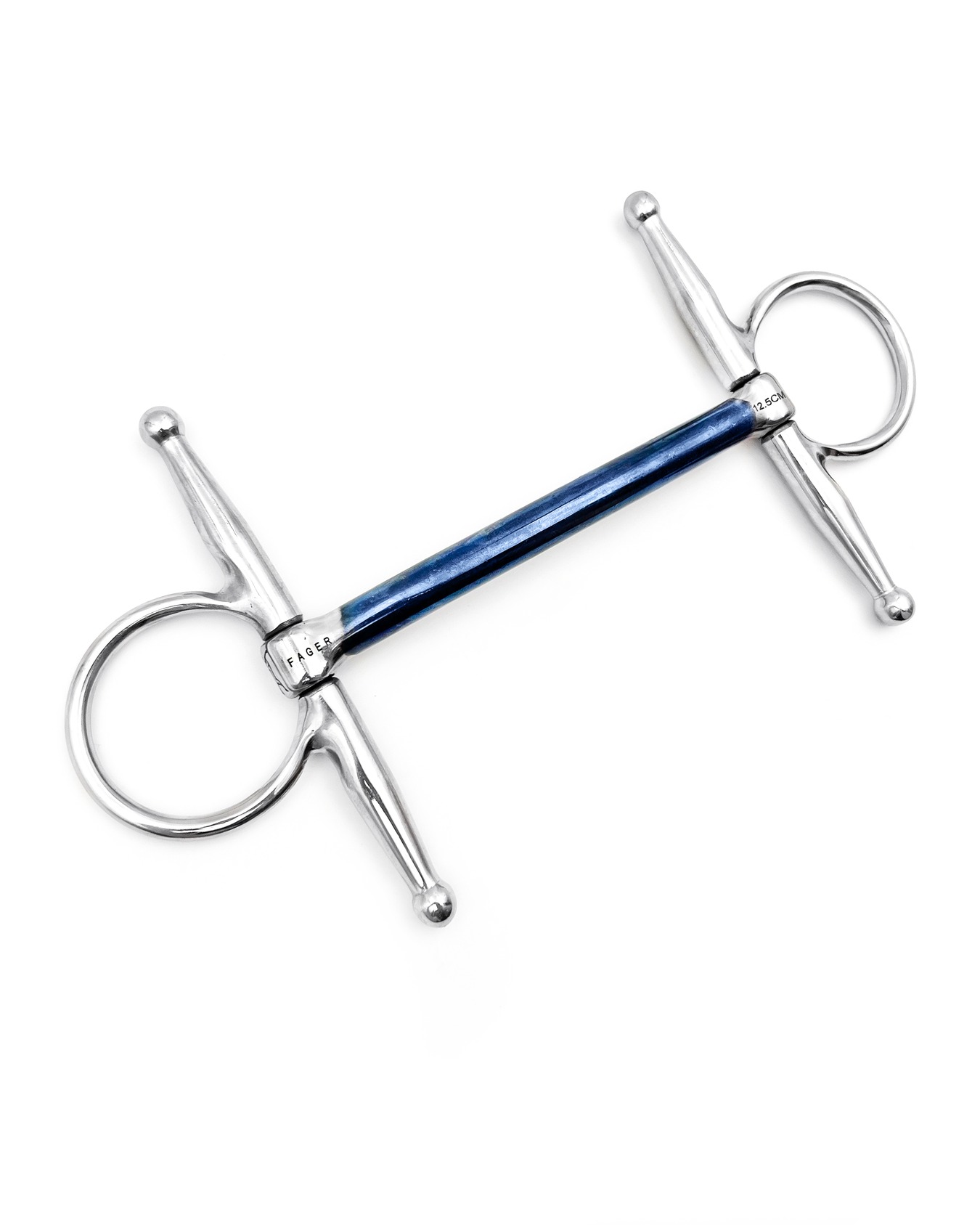 Mors à Tête D'olive Double Cassé Sweet Iron 13 Mm – Harry's Horse, Anneaux 70 Mm, Stimulation Salivaire Naturelle, Taille 13,5