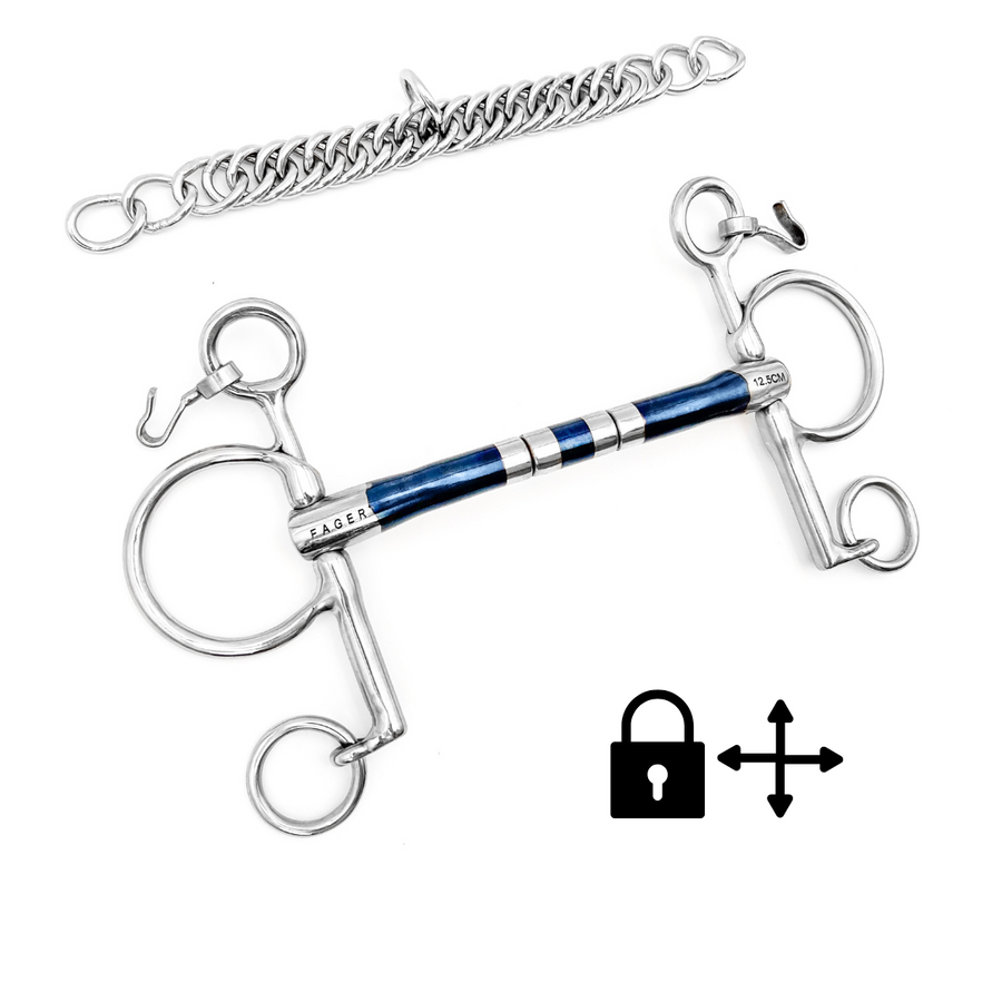 Filet De Bride TRUST Baby Pelham Double Cassure - 16 Mm / 12,5 Cm - Modèle K59