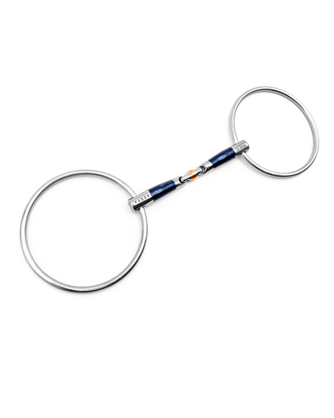 Mors De Cheval Bâillon Hollandais Articulé 3 Anneaux – Acier Inox – Taille 5 1/4