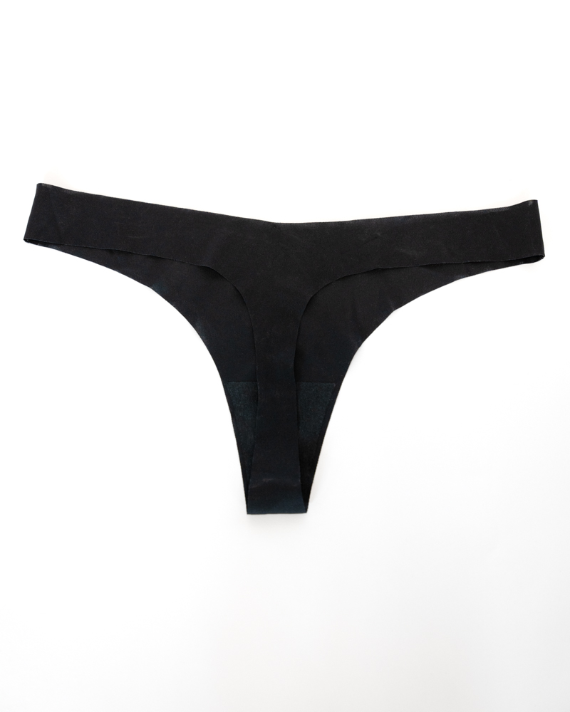 String confort sans couture Noir