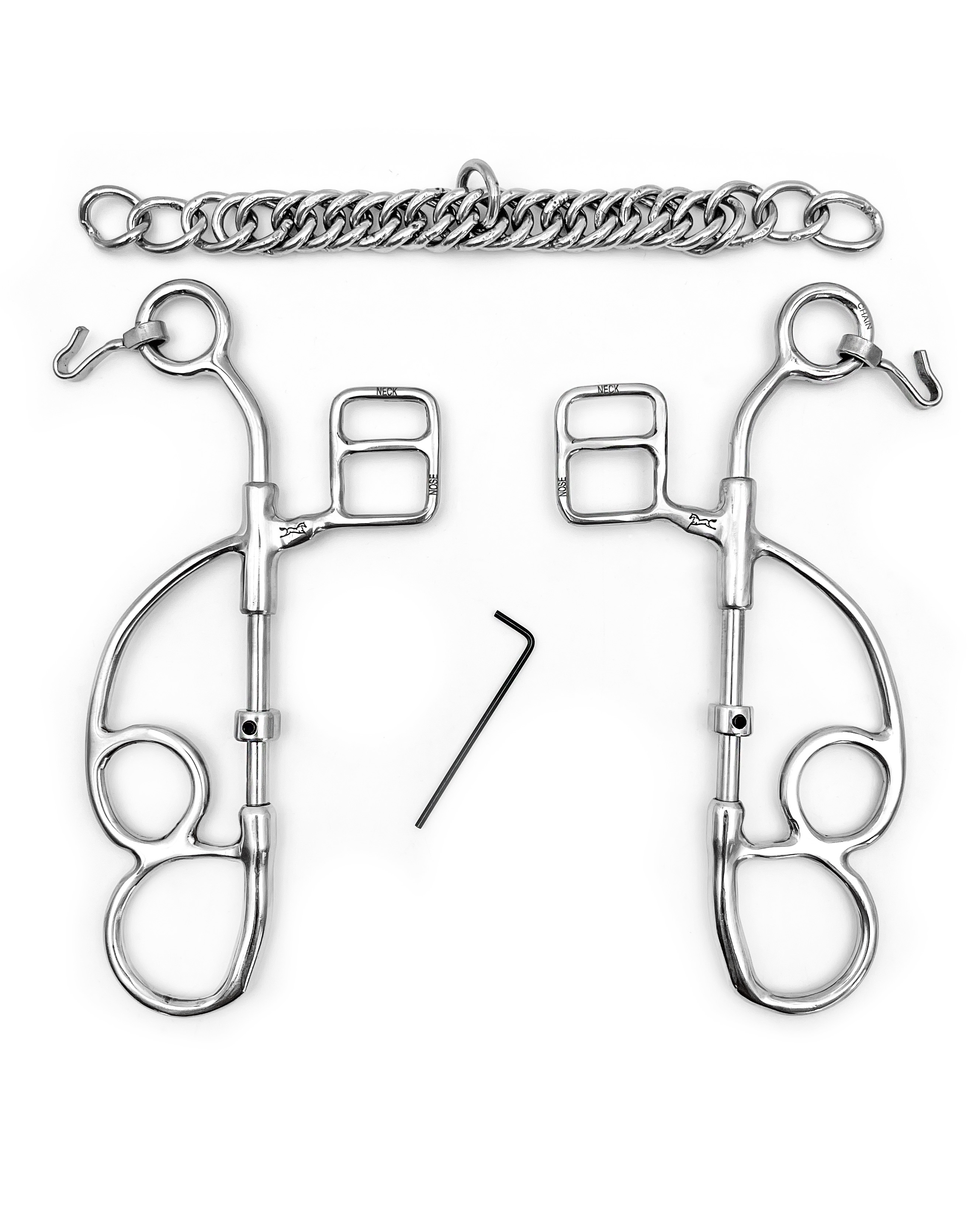 Otto Hackamore Combination bit Short shank