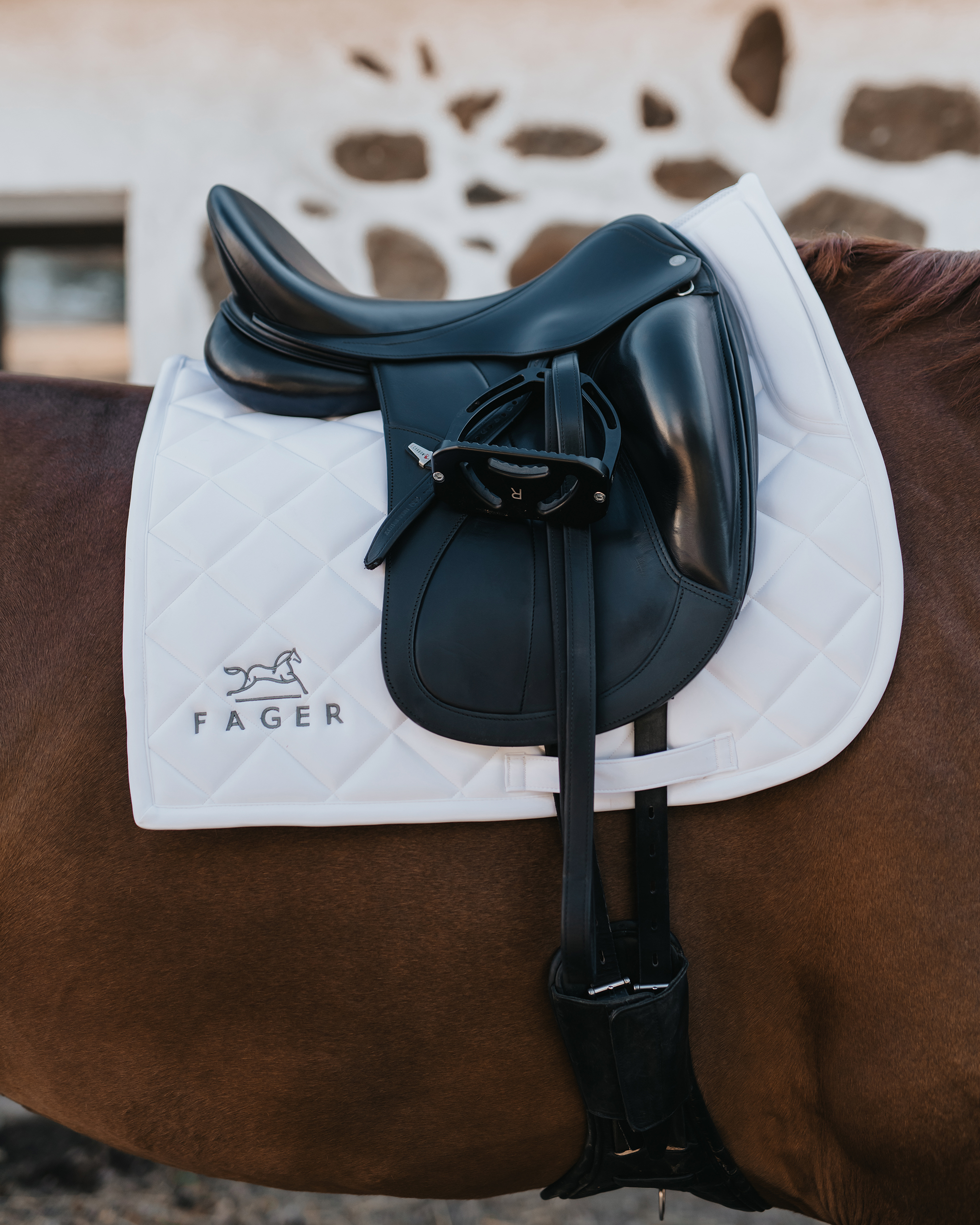 Dressage saddle pad 1 White